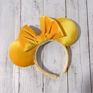 Yellow velvet Mickey ears
